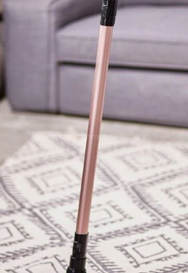 Boru Teleskopik Karaca Vantuz Slim PEMBE MANDALLI Dikey Süpürge Borusu